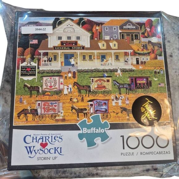 Buffalo Games Charles Wysocki Storin' Up 1000 pc Jigsaw Puzzle - Picture 2 of 8